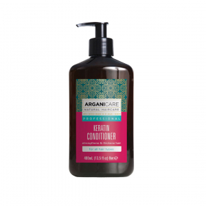 Balsam de par - Balsam fortifiant si nutritiv cu Keratina, pentru par deteriorat, tratat chimic si termic, Arganicare, 400 ml