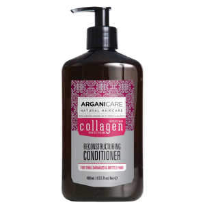Balsam de par - Balsam reparator cu colagen pentru par subtire, deteriorat si fragil, Arganicare, 400 ml