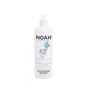 Balsam de par - Balsam spray pentru descurcarea parului cu lapte zahar pentru copii, Noah, 250 ml