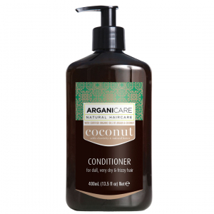 Balsam de par - Balsam ultra-hranitor cu cocos pentru par fara stralucire, foarte uscat si frizzy, Arganicare, 400 ml