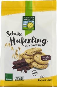 Alimente - Biscuiti bio din ovaz integral cu ciocolata