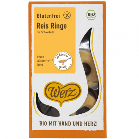 Alimente - Biscuiti din orez integral cu glazura de ciocolata FARA GLUTEN