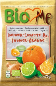 Alimente - Bomboane bio cu ghimbir-lime si ghimbir-portocala