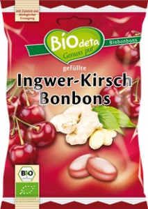 Alimente - Bomboane bio cu ghimbir si cirese
