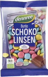 Dulciuri - Bomboane colorate cu ciocolata de lapte eco