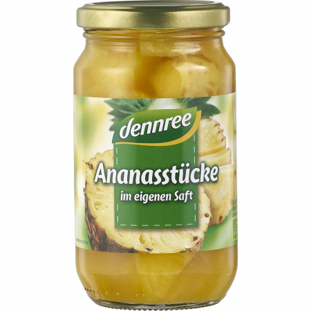 Gemuri, produse conservate - Bucati de ananas in suc propriu