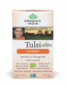 Ceai si cafea - Ceai Tulsi (Busuioc Sfant) Ghimbir - Antistres si Revigorant