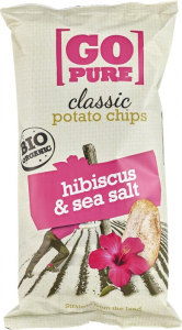 Sticks-uri, chipsuri si covrigei - Chipsuri de cartofi cu hibiscus si sare de mare