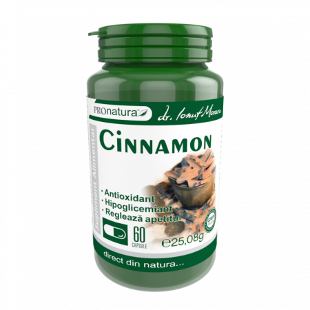 Diabet - Cinnamon, 60 capsule, Medica
