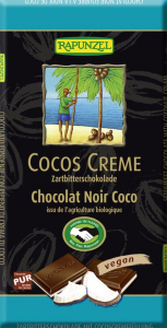 Ciocolata bio - Ciocolata amaruie cu umplutura de crema de cocos