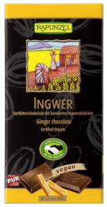Ciocolata - Ciocolata bio amăruie cu ghimbir 55% cacao HIH