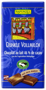 Ciocolata - Ciocolata bio neagra cu lapte integral 46% cacao HIH