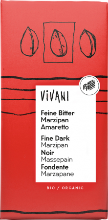 Alimente - Ciocolata neagra bio cu martipan amaretto