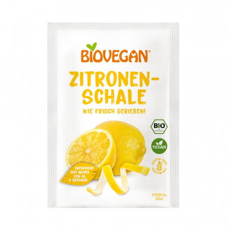 Ingrediente bio pentru copt - Coaja bio de lamaie rasa