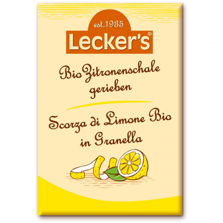 Ingrediente bio pentru copt - Coaja de lamaie bio rasa