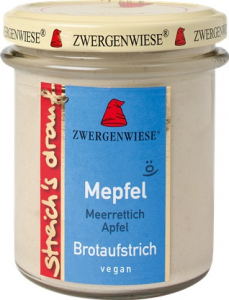 Produse de post - Crema bio tartinabila vegetala Mepfel cu hrean si mar