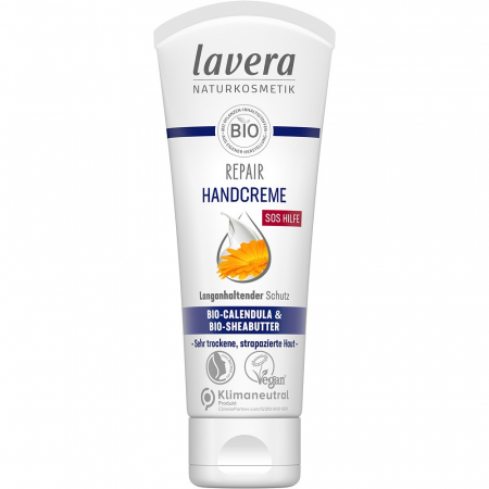 Cosmetice - Crema de maini cu reparatoare cu galbenele bio si unt de shea bio