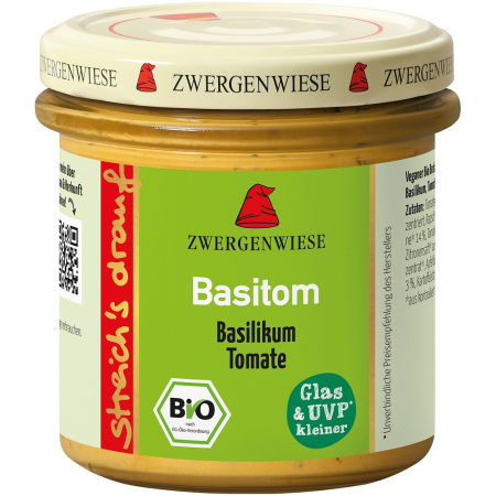 Alimente - Crema tartinabila Basitom cu busuioc si tomate, fara gluten