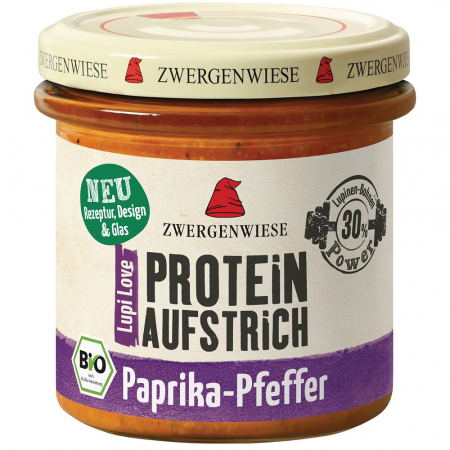 Alimente de baza - Crema tartinabila proteica bio cu lupin, ardei si piper