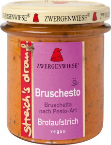 Produse de post - Crema tartinabila vegetala Bruschesto cu bruscheta si pesto