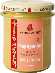 Produse de post - Crema tartinabila vegetala Papayango cu papaya picanta si mango