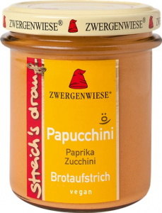 Produse de post - Crema tartinabila vegetala Papucchini cu ardei si zucchini