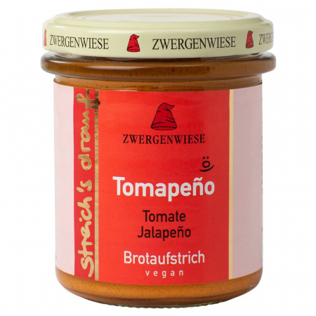 Alimente de baza - Crema tartinabila vegetala Tomapeno cu rosii si ardei Jalapeno