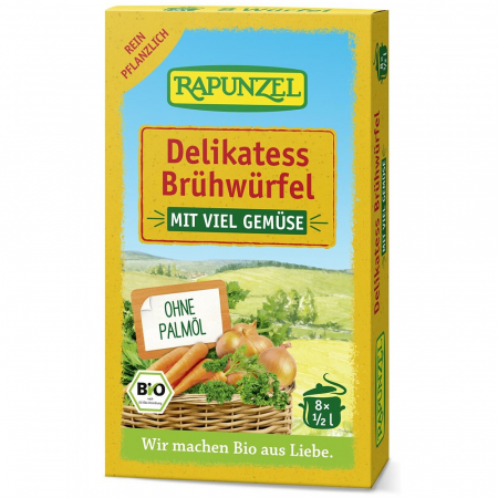 Semipreparate - Cuburi bio de supa de legume bio delikatess  8 buc