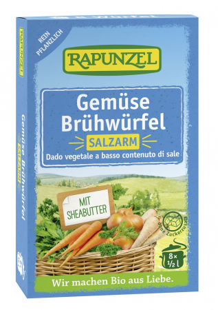 Semipreparate - Cuburi de supa de legume bio cu putina sare