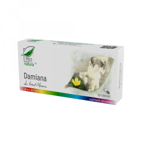 Aparatul urogenital - Damiana, 30 capsule, Medica