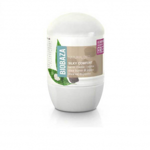 Deodorante - Deodorant natural pe baza de piatra de alaun pentru femei SILKY COMFORT (shea si jojoba), Biobaza, 50 ml