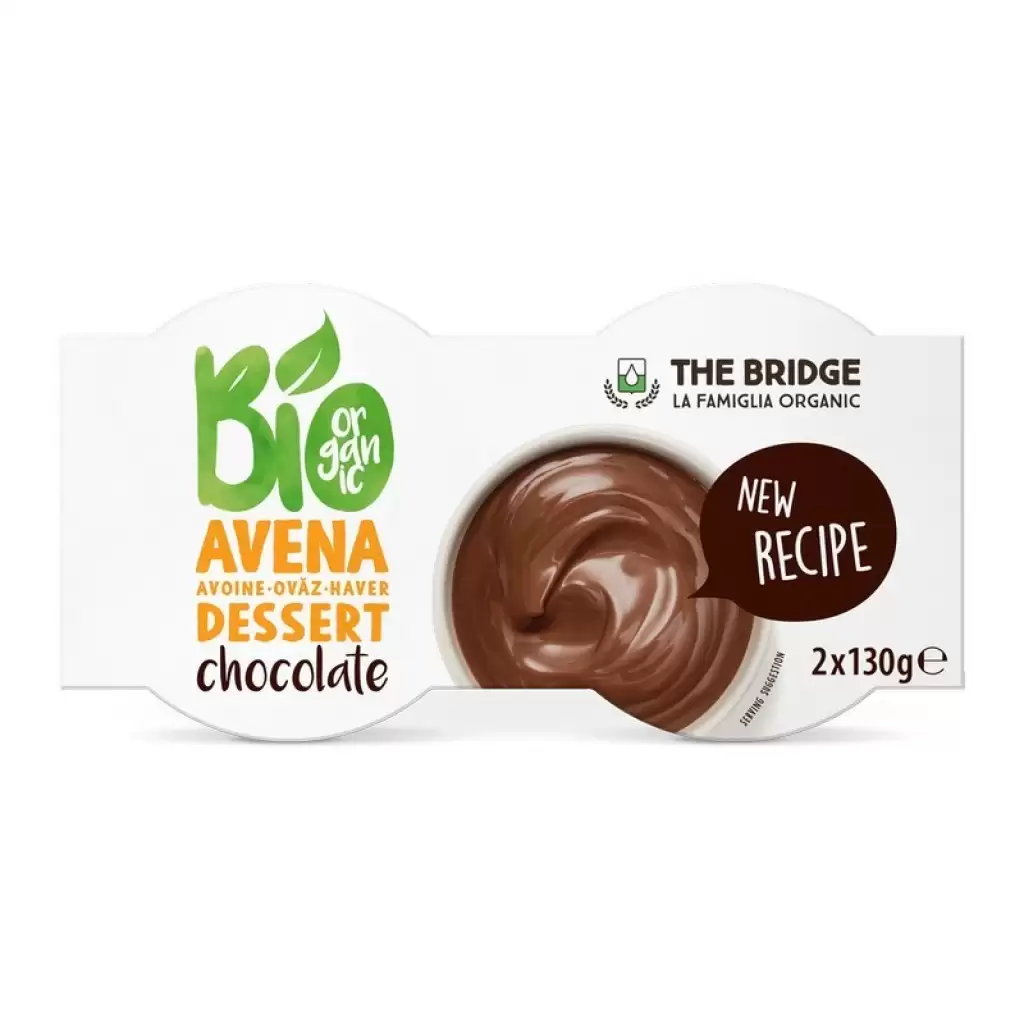 Lapte vegetal - Desert din ovaz cu ciocolata 2x130g, eco