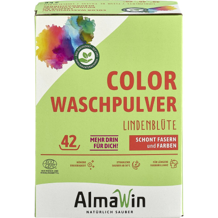 Detergent ecologic pentru rufe - Detergent pudra pentru rufe colorate cu parfum de flori de tei