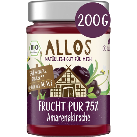 Alimente de baza - Dulceata de cirese amare cu sirop de agave, fara gluten, eco