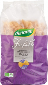 Produse de post - Farfale din grau dur integrale dennree