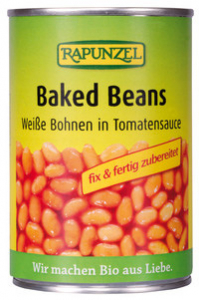 Alimente de baza - Fasole alba bio in sos de rosii la conserva