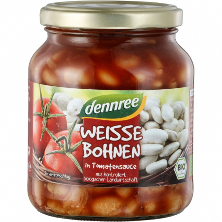 Gemuri, produse conservate - Fasole alba in sos de rosii