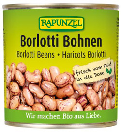 Alimente de baza - Fasole borlotti bio la conserva