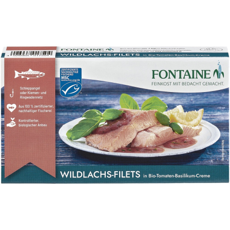 Alimente - File de somon salbatic in sos de tomate cu busuioc