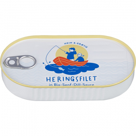 Alimente - Fileuri de hering in sos bio de muştar cu marar
