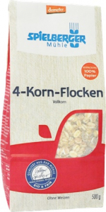 Alimente - Fulgi bio din 4 cereale integrale demeter