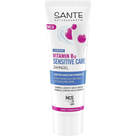 Pasta de dinti - Gel de dinti Vitamina B12 Sensitive Care fara fluor