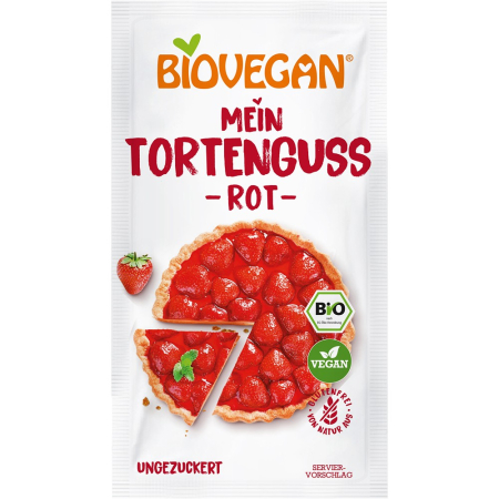 Ingrediente bio pentru copt - Gelatina bio vegana rosie