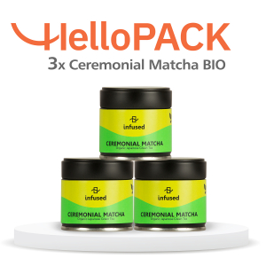 Matcha - HelloPACK - 3 x Matcha BIO Ceremonial