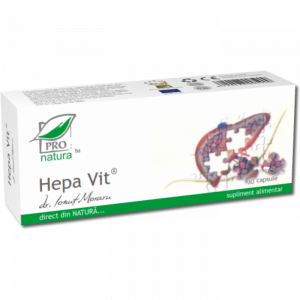 Sistemul digestiv si afectiuni digestive - Hepavit, 30 capsule, Medica