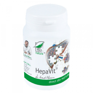 Sistemul digestiv si afectiuni digestive - Hepavit, 60 capsule, Medica