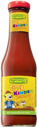 Alimente bio pentru copii - Ketchup de tomate bio indulcit cu nectar de mere pentru copii