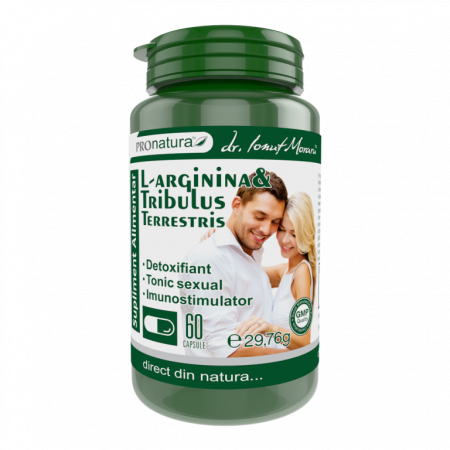 Aparatul urogenital - L-arginina si Tribulus Terrestris, 60 capsule, Medica