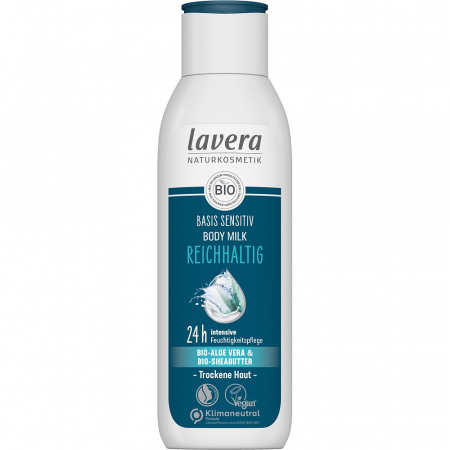 Cosmetice - Lapte de corp sensitiv aloe vera bio si unt de shea bio