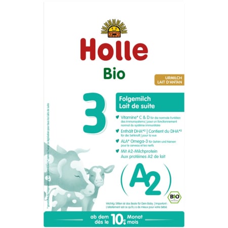 Lapte praf bio - Lapte praf de vaca A2, pentru sugari, +10 luni, Formula 3, eco